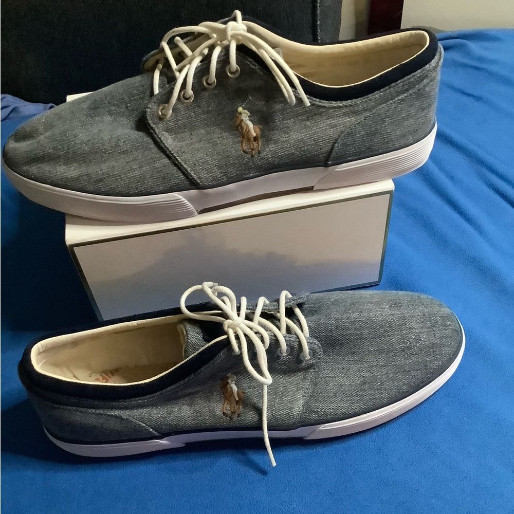 Polo Ralph Lauren Faxon Low Canvas Sneaker size 14D 01087 Worn once